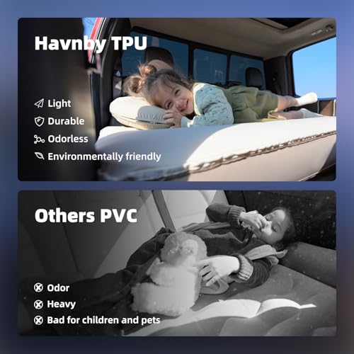 Havnby SnugNest Inflatable Pickup Truck Mattress for Ford Rear Cab, Hybrid Design
