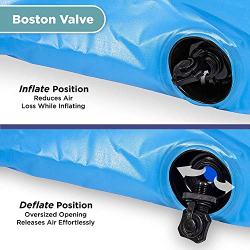 Aqua LEISURE Expandable 6’ x 6’ Water Float Mat – Heavy Duty Pool & Lake Lounger, Connectable Pool Island with Carry Strap, Multiple Colors