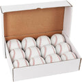 12-Pack Standard Size Unmarked Baseballs - Practice & Training Balls, 9 Inch