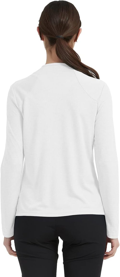 MoFiz Women's Lightweight Full Zip Hiking Shirt - UPF 50+ Sun Protection, Long Sleeve Outdoor Jacket