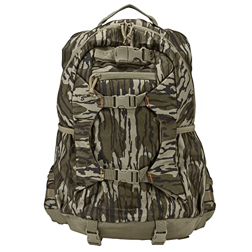 Camouflage Hunting Backpack Waterproof Mossy Oak Bottomland with Rifle & Bow Carry System - 21L