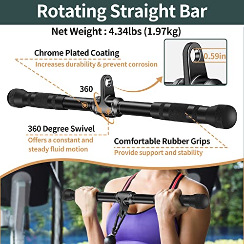 Solid Cable Machine Attachments Set for Gym - Variation of THIS Listing B
