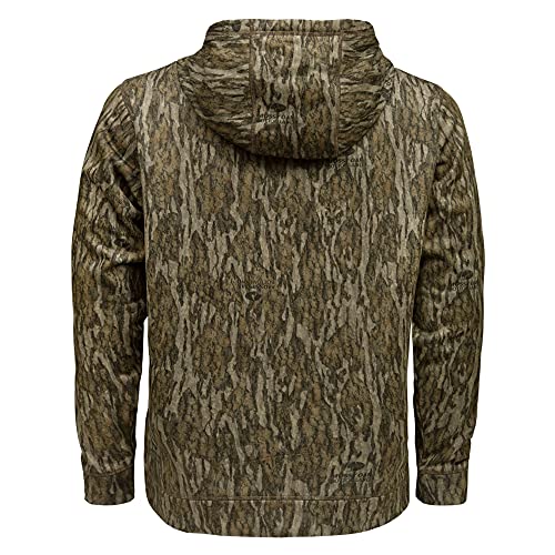 Men's Large Camouflage Hunting Hoodie - Mossy Oak Bottomland Performance Fleece