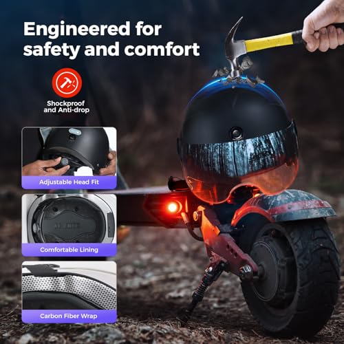 Smart Bike Helmet with Dual HD Cameras, Bluetooth App Control, Waterproof