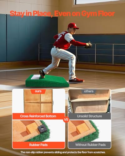 30 Inch Green Pitching Mound for Baseball & Softball Practice Indoor Outdoor