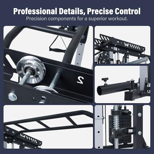 Home Gym Smith Machine with Weight Stacks BK MAX V - 2500LB Capacity