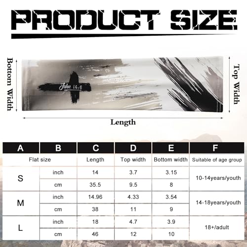 Geyoga 6 Pairs Youth Arm Sleeves Baseball Football Religious Small