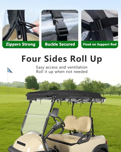 CHENGWEI 2 Passenger Golf Cart Enclosure for Club Car Precedent Waterproof Rain Cover