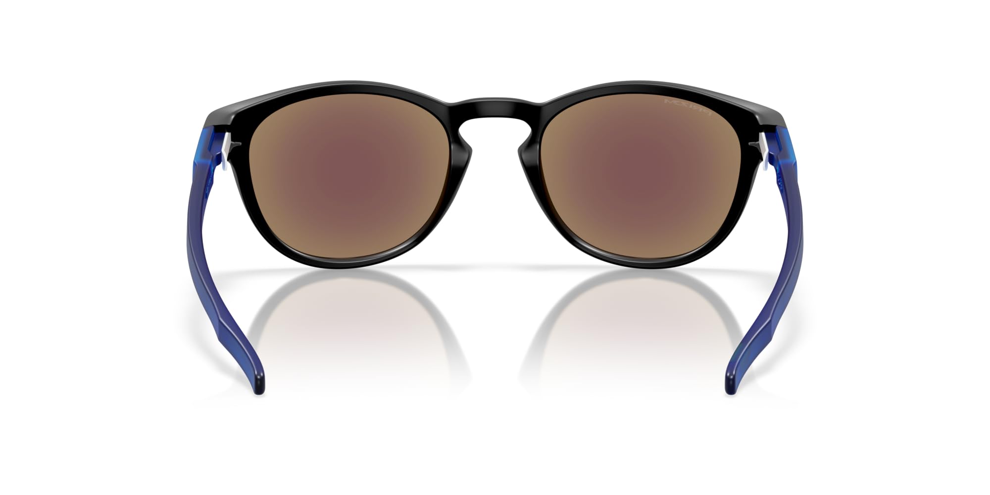 Oakley OO9349 Latch Low Bridge Fit Sunglasses, Matte Black/Prizm Sapphire, 53 mm