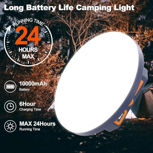 30W PRO Rechargeable Camping Light with Voice Control, 3000 Lumens