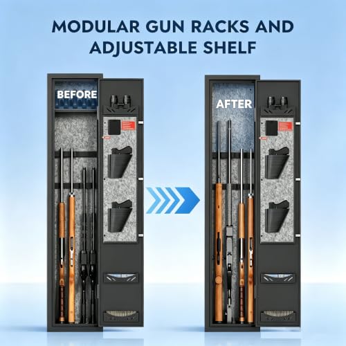 Biometric Gun Safe for Rifles and Pistols - Secure Home Safe with Quick Access