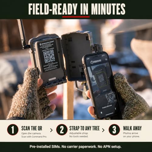 Cellular Trail Camera Dual SIM 36MP HD Video with 2 SD Cards - Wireless Monitoring