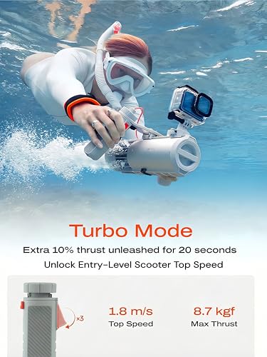 LEFEET P1 Lite Underwater Water Scooter - Portable 4-Speed Dive & Snorkel Propulsion