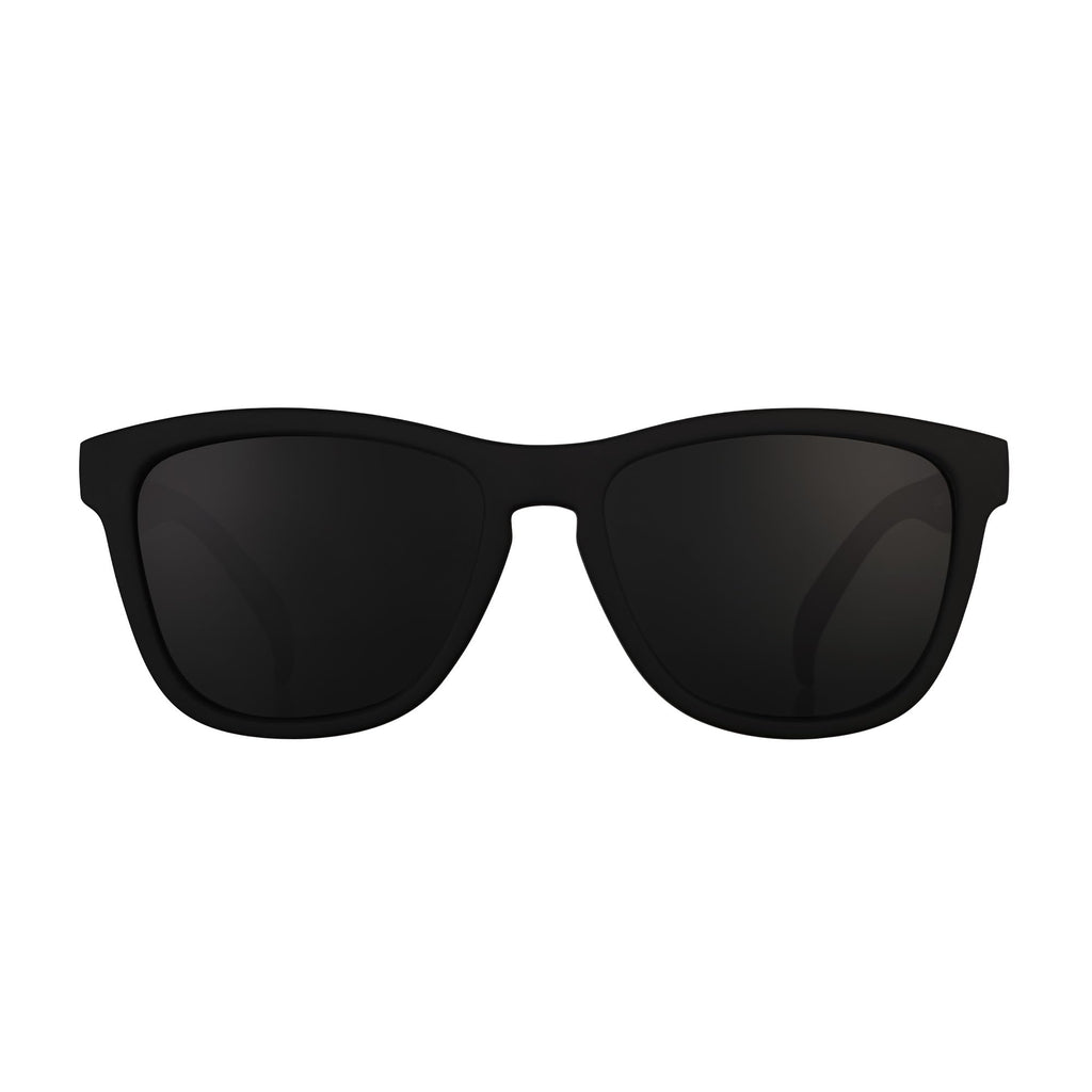 goodr A Unicorn's Calamity Polarized Sunglasses, Medium Sized (OG), Black Solid Frames with Black Non-Reflective Glare Reducing Lenses, UV400 Protection, No Slip, No Bounce