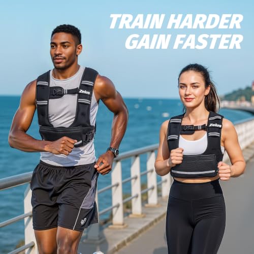 Weighted Vest for Women Men 20-32LB Adjustable Training Vest for Fitness & Cardio
