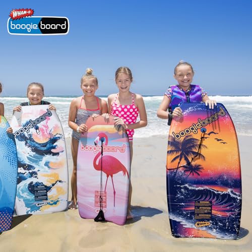Wham-O 37" Beach Wave Bodyboard 2-Pack for Kids & Teens with Wrist Leash