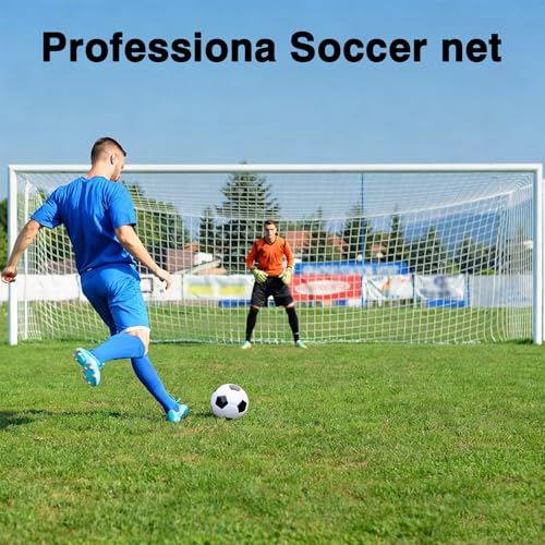 24x8 FT Soccer Goal Net Replacement 2-Pack - Heavy Duty Poly with Reinforced Edges, 3mm Variation of THIS listing