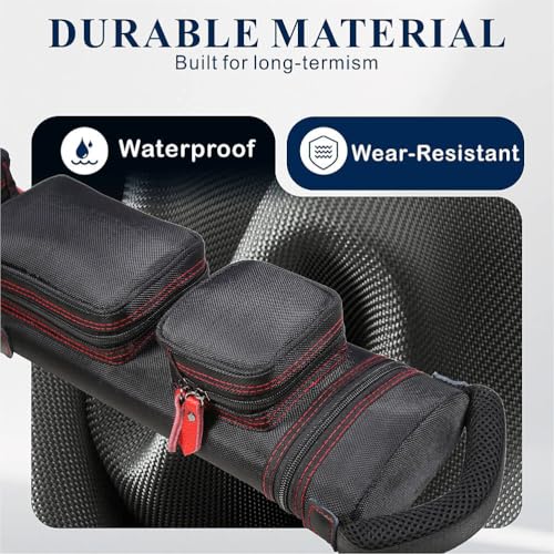 AMAZCHAT 2x4 Pool Cue Case Waterproof Dustproof Holds 2 Butts & 4 Shafts