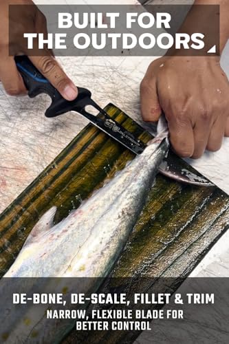 Dalstrong 7-Inch Fillet Knife - TiN-Coated Flexible Fish Fillet Knife - Night Shark Series