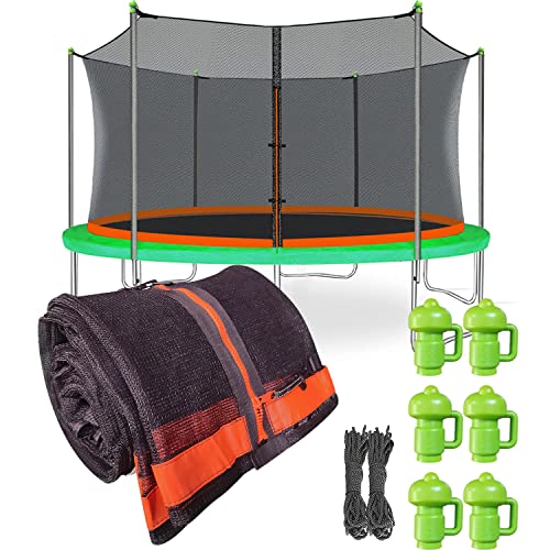 Jump Tastic 14Ft Trampoline Net Replacement with 6 Caps - Fits 14Ft Frame