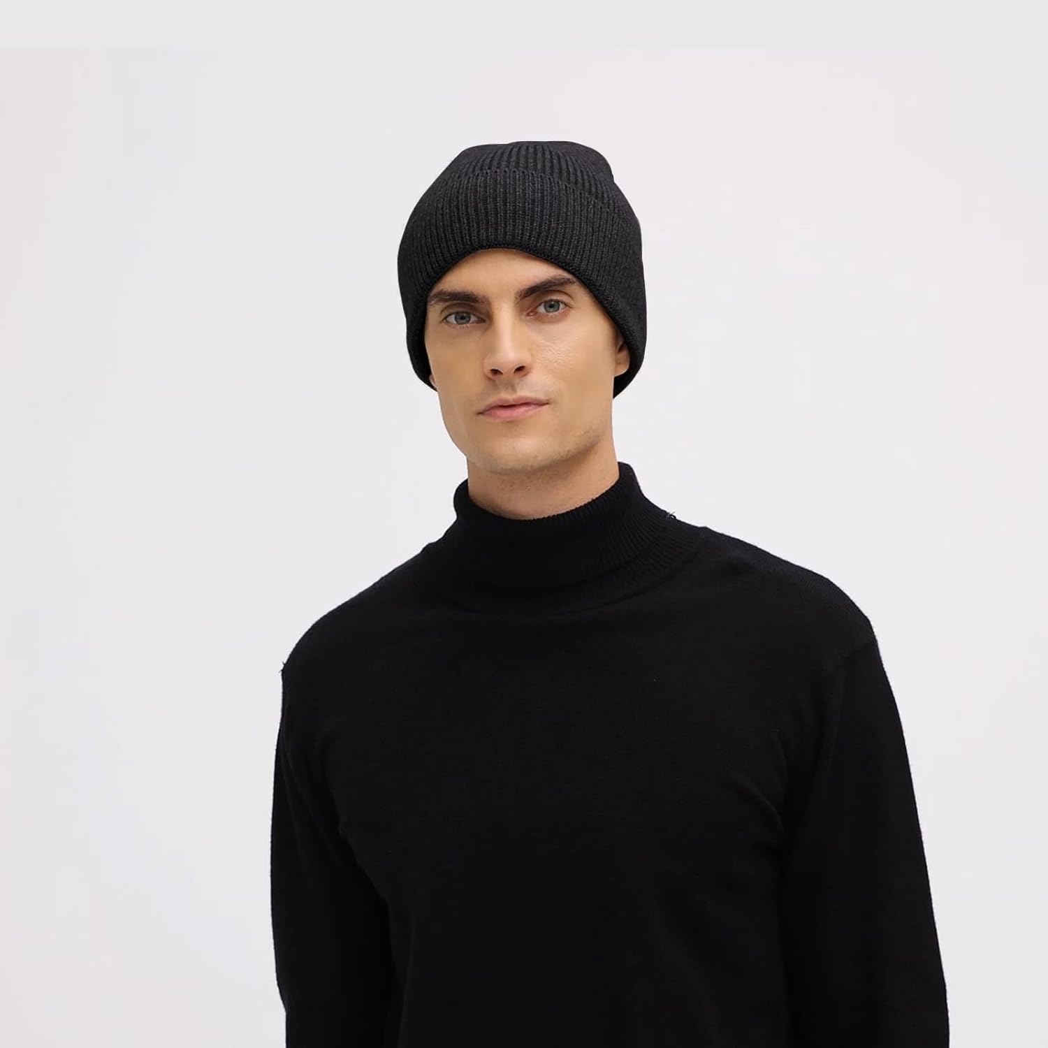 ZOORON Warm Knit Beanie - Thick Cuffed Winter Hat for Men & Women | Stylish Skull Cap