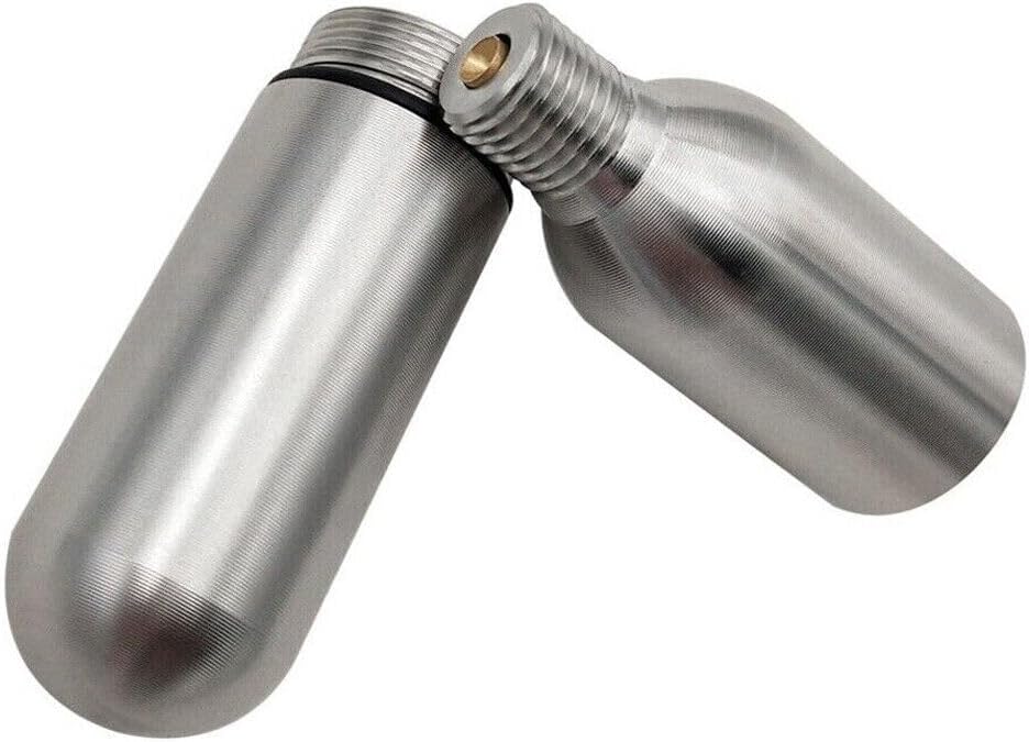 Skiennix Paintball PCP - 12g Refillable CO2 Cartridge with 8mm Male Quick Disconnect Plug