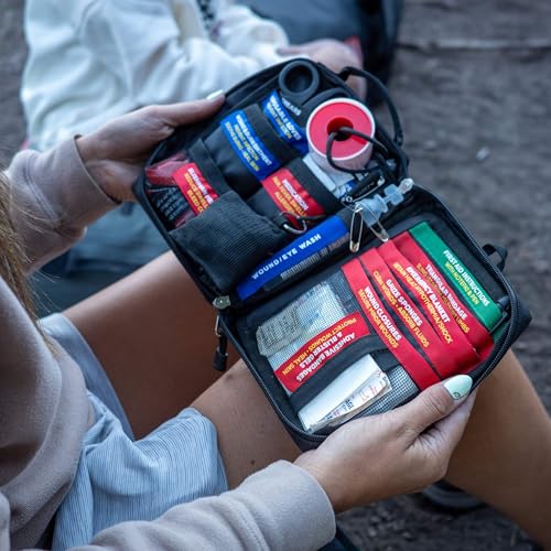 First Aid Pro Kit for Emergency, Camping & Travel - Water-Resistant, Compact