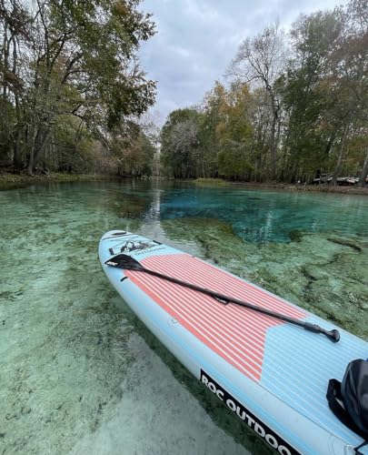 Roc Inflatable Stand Up Paddle Board 10'6" with Premium Accessories - Wide Stable Design for Youth & Adults