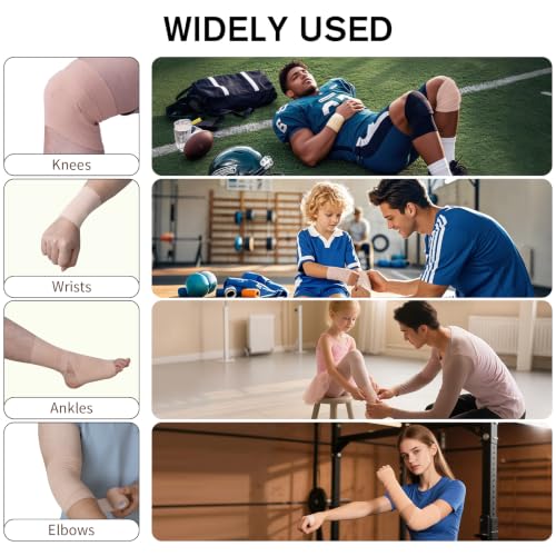 Elastic Self-Adhesive Bandage Wrap 2 Inch x 5 Yard - Pack of 4 Rolls