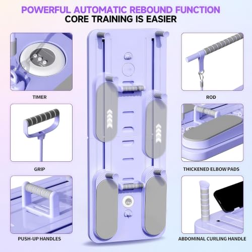 Purple Multi-Purpose Pilates Reformer Board - Home Workout & Core Fitness Equipment