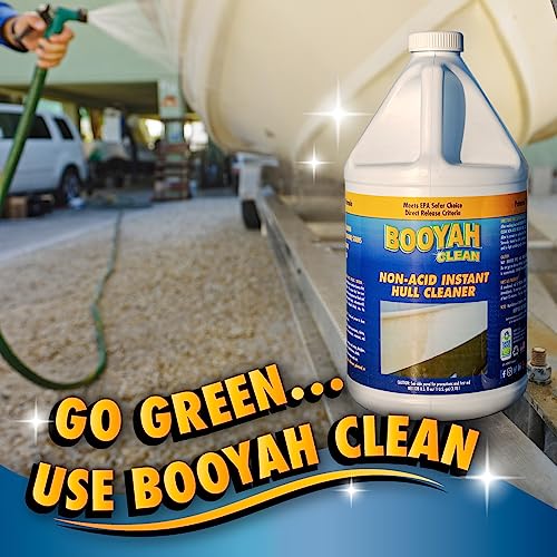 Non-Acid Marine Hull Cleaner 128 Fl Oz - Water & Stain Remover, Safe for All Surfaces