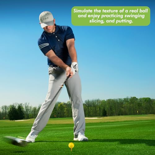 Yellow Foam Practice Golf Balls Set - Backyard Indoor Outdoor Training 35pcs