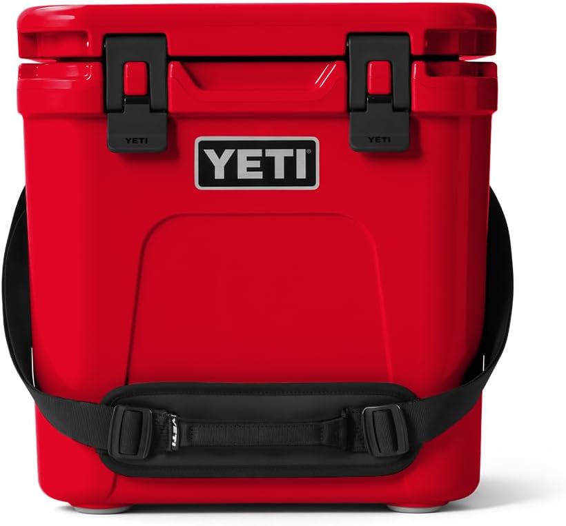 YETI Roadie 24 2.0 Hard Cooler - Durable Design with DoubleDuty Shoulder Strap & Drain Plug