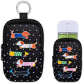 Neoprene Hand Sanitizer Holder with Zipper - Puppies Variation, Shockproof Travel Case