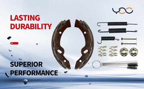Brake Shoes and Spring Kit Assembly for E-Z-Go Medalist/TXT 1997 Up Golf Cart Brakes Spring Hardware Set for Workhorse 96 Up, Replace for Yamaha G2-G22 94-06 27943G01 70795G01 27944-G01