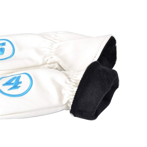 GOOACTION 10PCS/Set Golf Club Iron Head Covers Set with Puppy Pattern Thick Synthetic Leather White Funny Headcovers (4.5.6.7.8.9.AW.PW.SW.Blank)