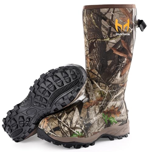 Hunthor Waterproof Insulated Hunting Boots for Men - 8 / Next Camo G2