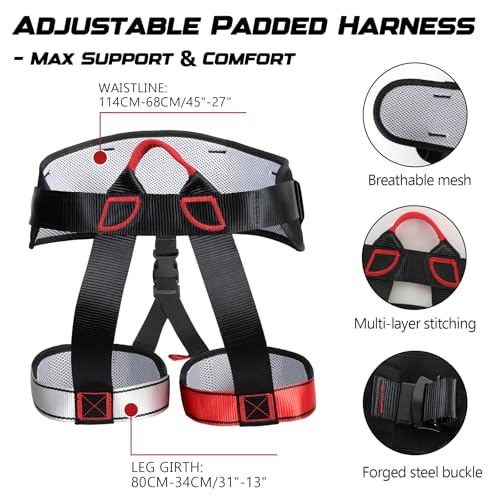 Heavy Duty Bungee Fitness Set S(110-132 lbs) Resistance Bands for Strength & Plyometrics