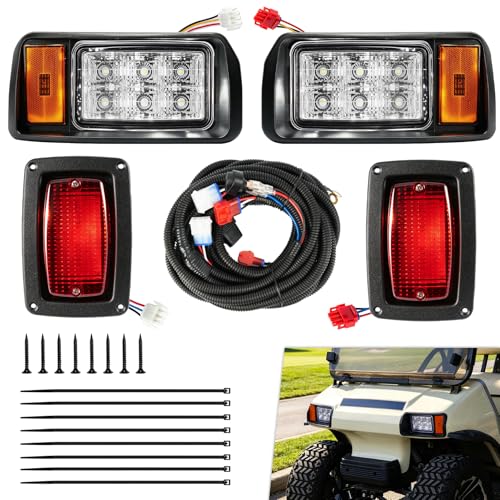 Golf Cart LED Light Kit for Club Car DS 1993-Up Headlights & Taillights - Factory Style