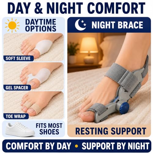 Bunion Corrector Kit with Toe Separator Arch Support Hot Cold Gel Pad - Variation 2