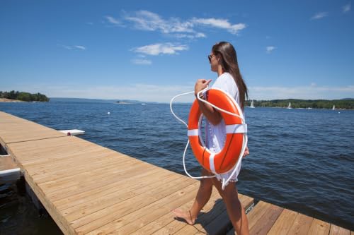 Taylor Made 24-Inch Coast Guard Approved Life Ring - White, Throwable Safety Device