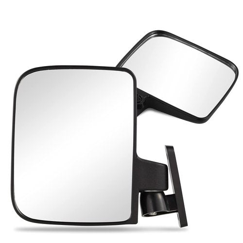 Golf Cart Side Mirrors for Club Car EZ-GO Yamaha and other 180°Adjustable Folding Wide-Angle Side View Mirror