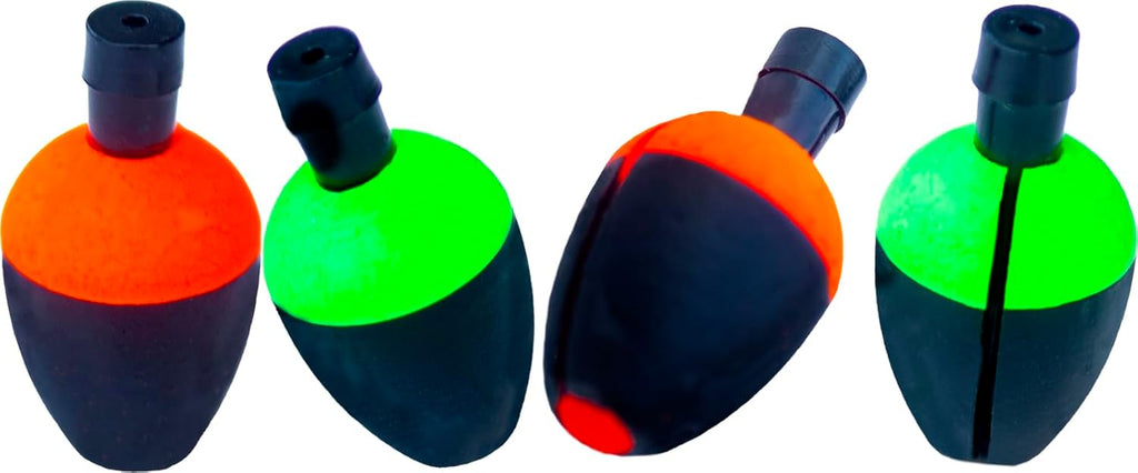 Pautzke Bait Fire Floats - Durable Two-Tone Trout Fishing Bobbers for Creeks & Lakes | Bulk Pack Options