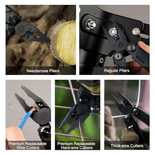 16-in-1 Multi-Tool Pocket EDC with Scissors - Stainless Steel Craft & Outdoor Gear