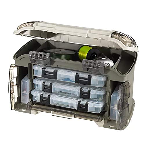 Plano Elite Series Angled Tackle Storage Case with Utility Boxes Waterproof Fishing Organizer