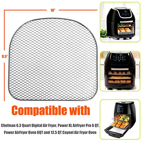 Dehydrator Racks for 6qt Chefman Caynel & Power Air Fryer Oven - Food Grade Stainless Steel