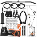 SERTT Home Gym Pulley System Black - Lat Pulldown, Triceps, Biceps, Shoulder Workout