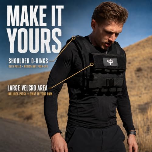 Adjustable Military Grade Weighted Vest 35 lb for Men & Women - Durable Fitness Gear