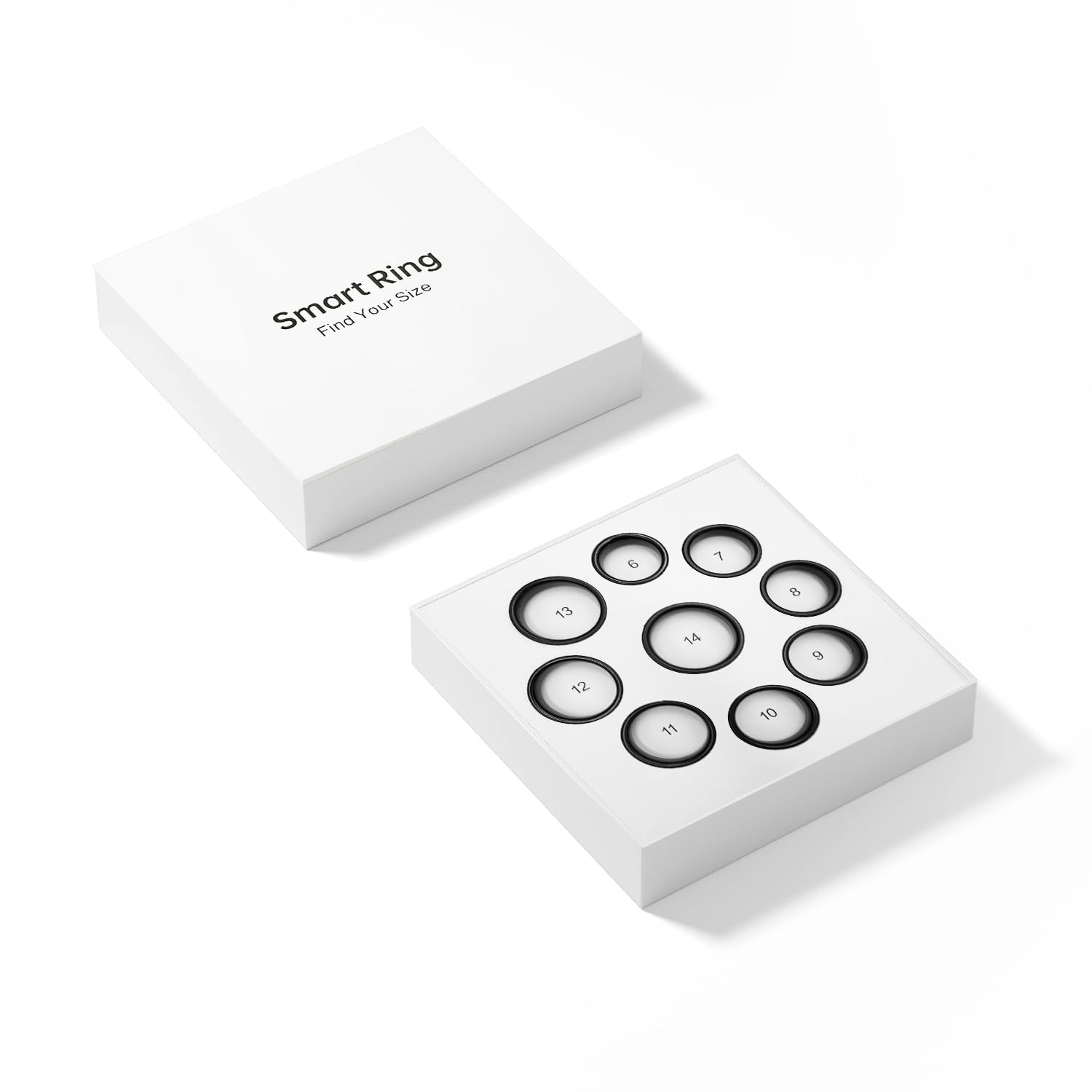 BENIO Gen 2 Smart Ring for Women & Men, Heart Rate,Fitness Tracker with Sleep，Step/Sleep/Blood Oxygen/Heart Rate Tracker, 5ATM Waterproof for iOS and Android,No Subscription,Sizing Kit