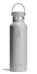 Hydro Flask Water Bottle - Insulated Stainless Steel - Non Spill, Leakproof in 21 Oz Birch Gray